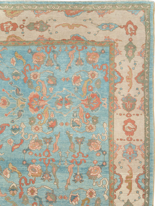 Contemporary Turkish Oushak Room Size Carpet, No.28346 - Gsblank