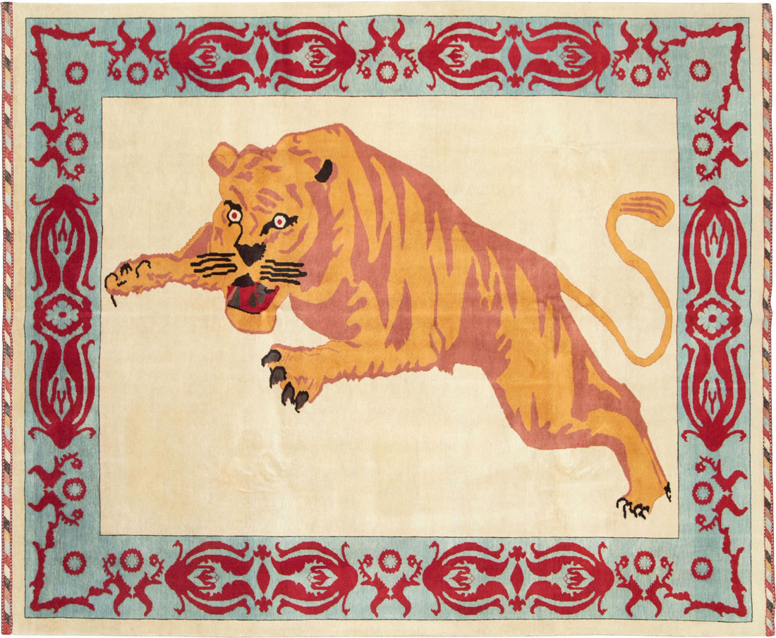 Modern Turkish Pictorial Carpet, No.28351 - Gsblank