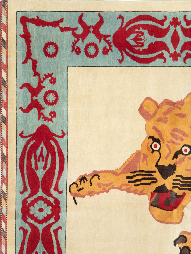 Modern Turkish Pictorial Carpet, No.28351 - Gsblank