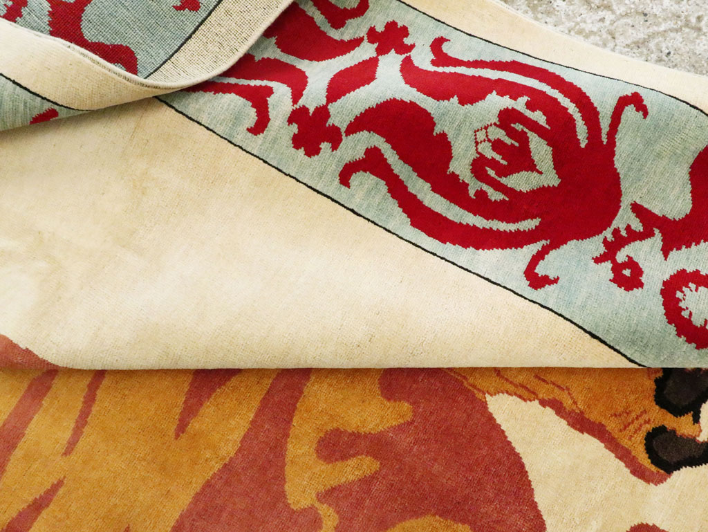 Modern Turkish Pictorial Carpet, No.28351 - Gsblank