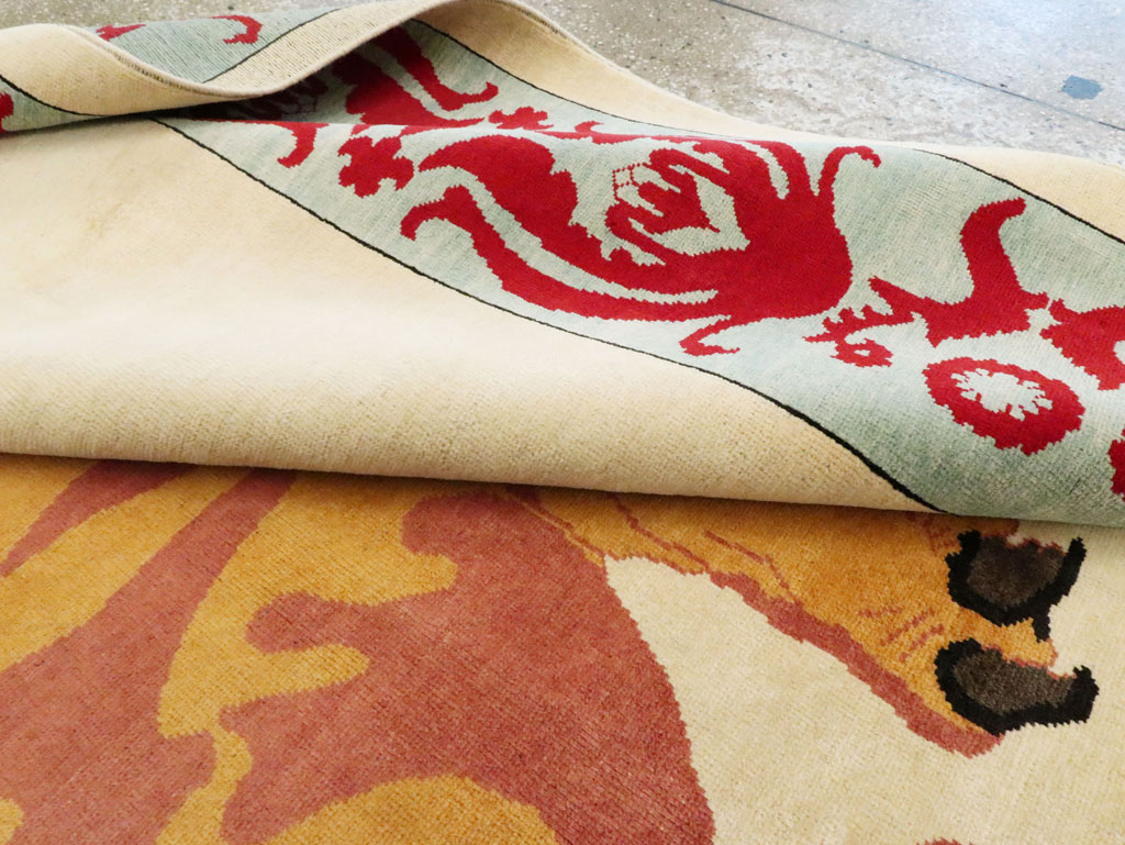 Modern Turkish Pictorial Carpet, No.28351 - Gsblank