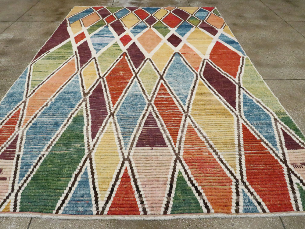 Modern Turkish Tulu Room Size Carpet, No.28353 - Gsblank