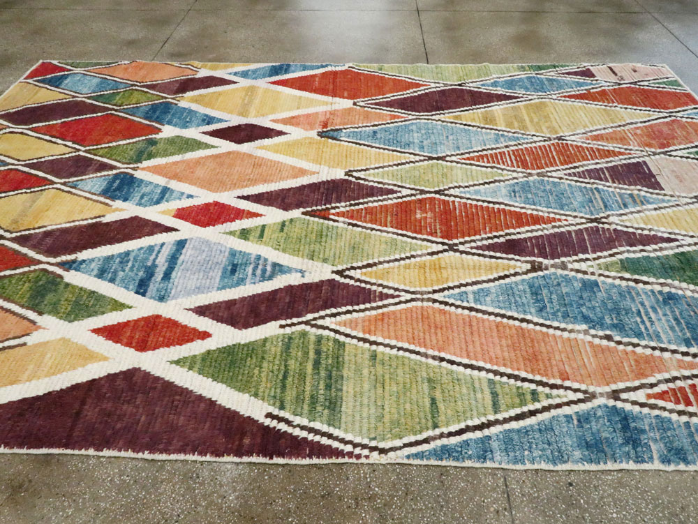 Modern Turkish Tulu Room Size Carpet, No.28353 - Gsblank