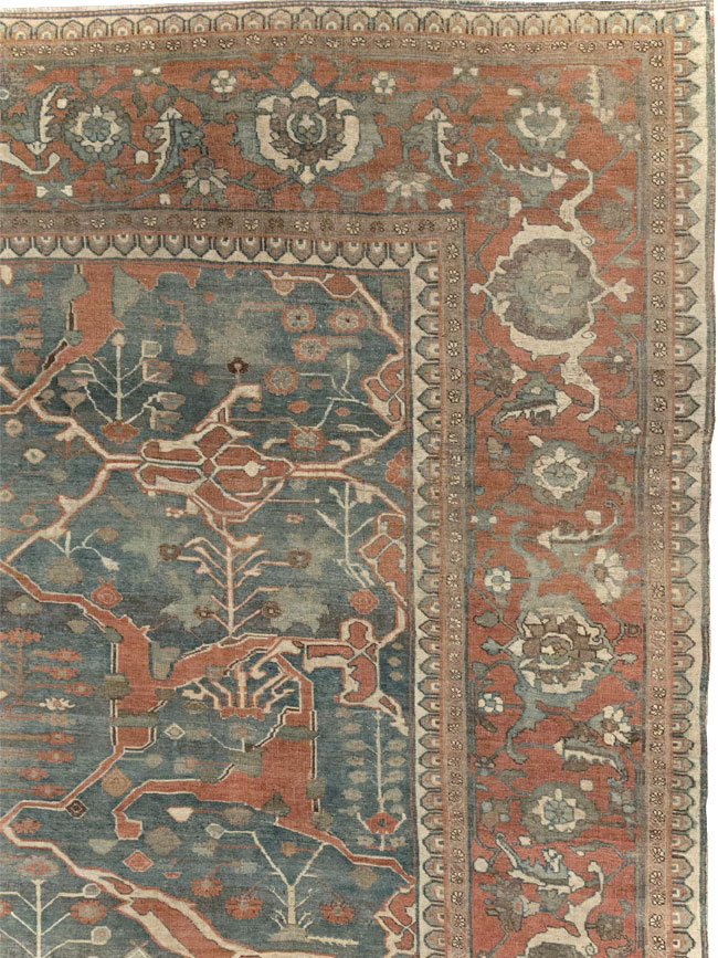 Antique Persian Bidjar Room Size Carpet, No.28354 - Gsblank