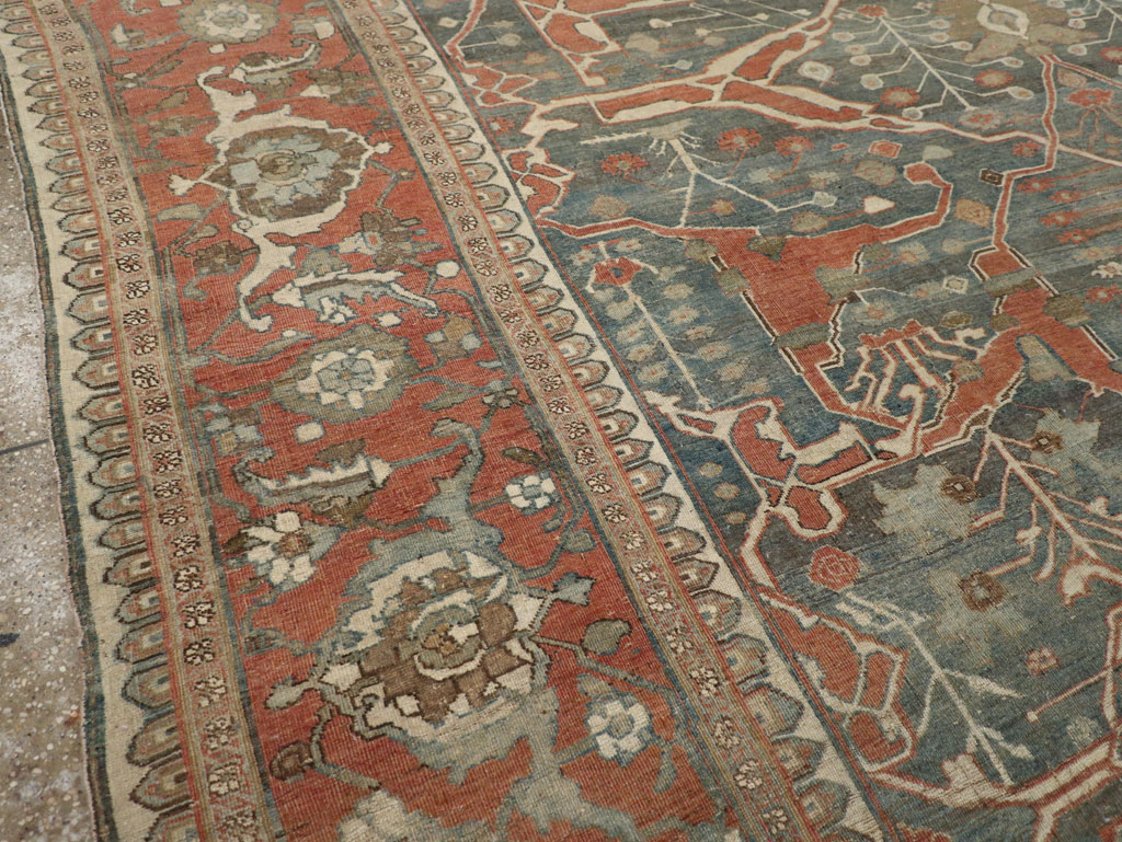 Antique Persian Bidjar Room Size Carpet, No.28354 - Gsblank