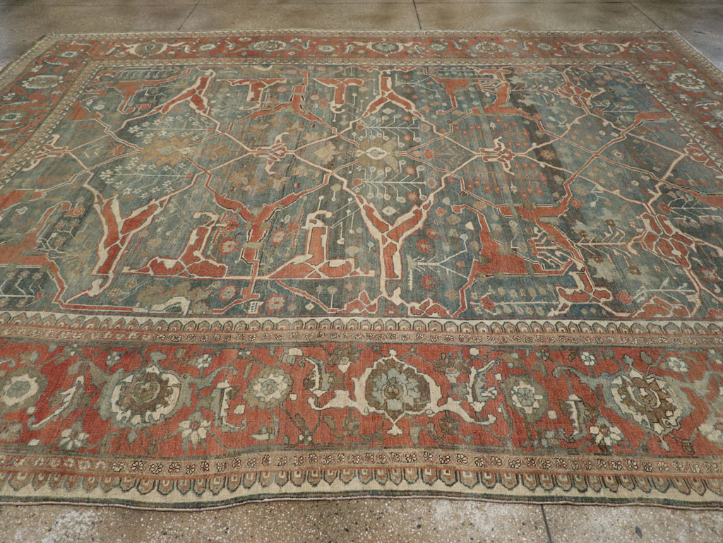 Antique Persian Bidjar Room Size Carpet, No.28354 - Gsblank
