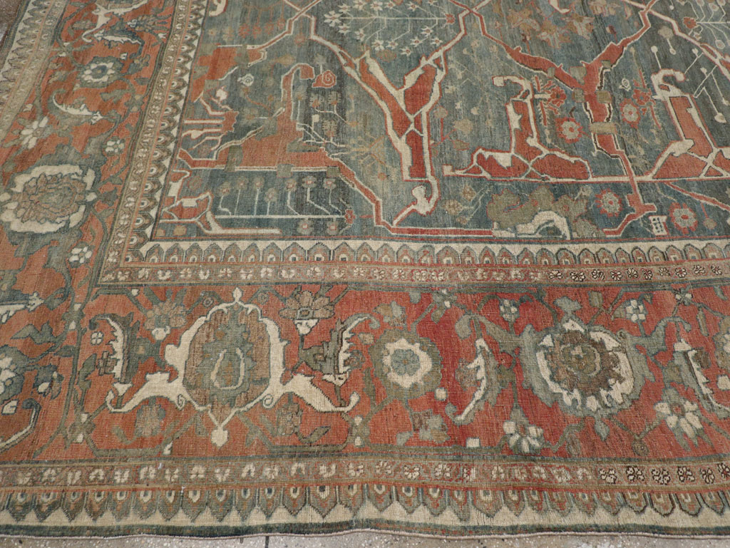 Antique Persian Bidjar Room Size Carpet, No.28354 - Gsblank