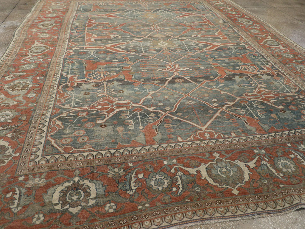 Antique Persian Bidjar Room Size Carpet, No.28354 - Gsblank