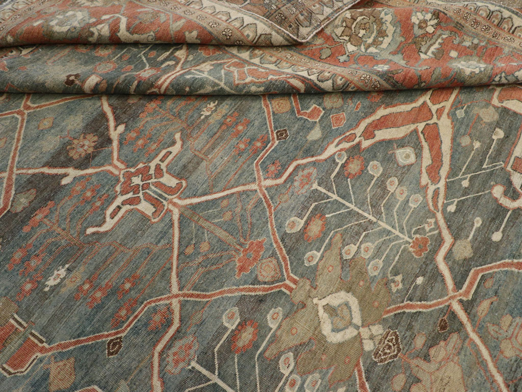 Antique Persian Bidjar Room Size Carpet, No.28354 - Gsblank