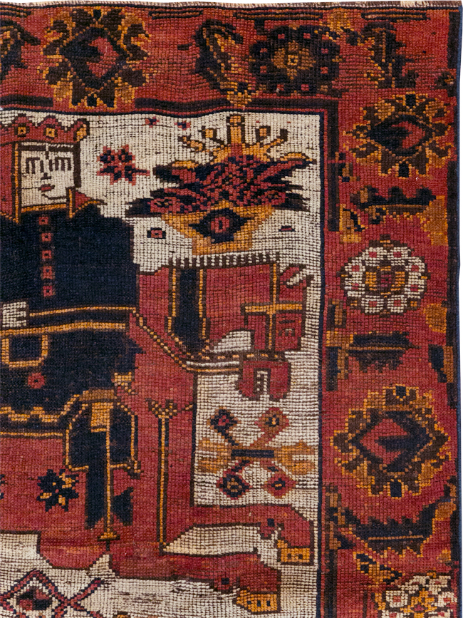 Vintage Persian Bakhtiari Rug, No.28362 - Gsblank