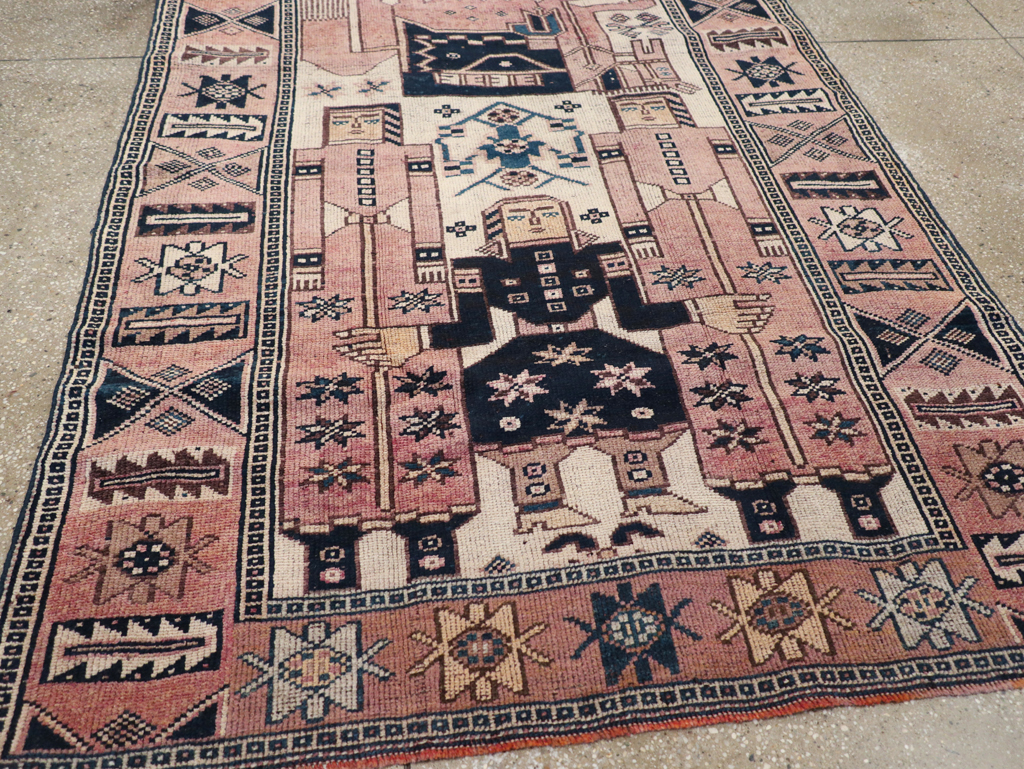 Vintage Persian Bakhtiari Rug, No.28371 - Gsblank