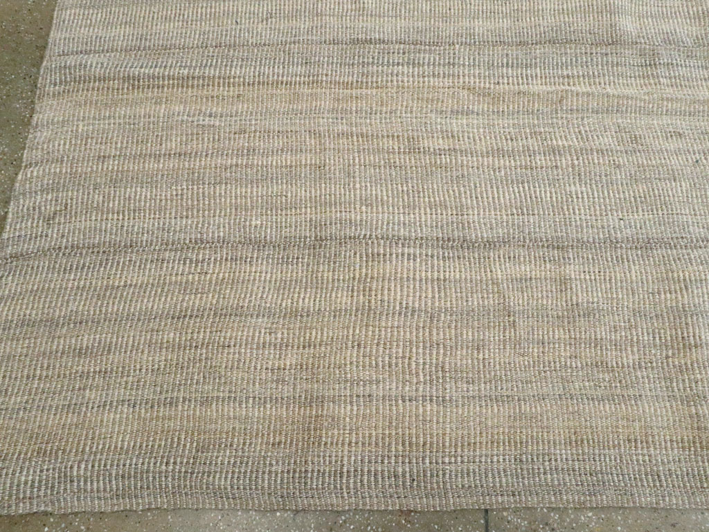 Vintage Persian Room Size Flatweave Rug, No.28373 - Gsblank