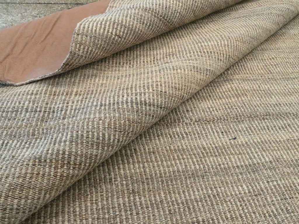 Vintage Persian Room Size Flatweave Rug, No.28373 - Gsblank