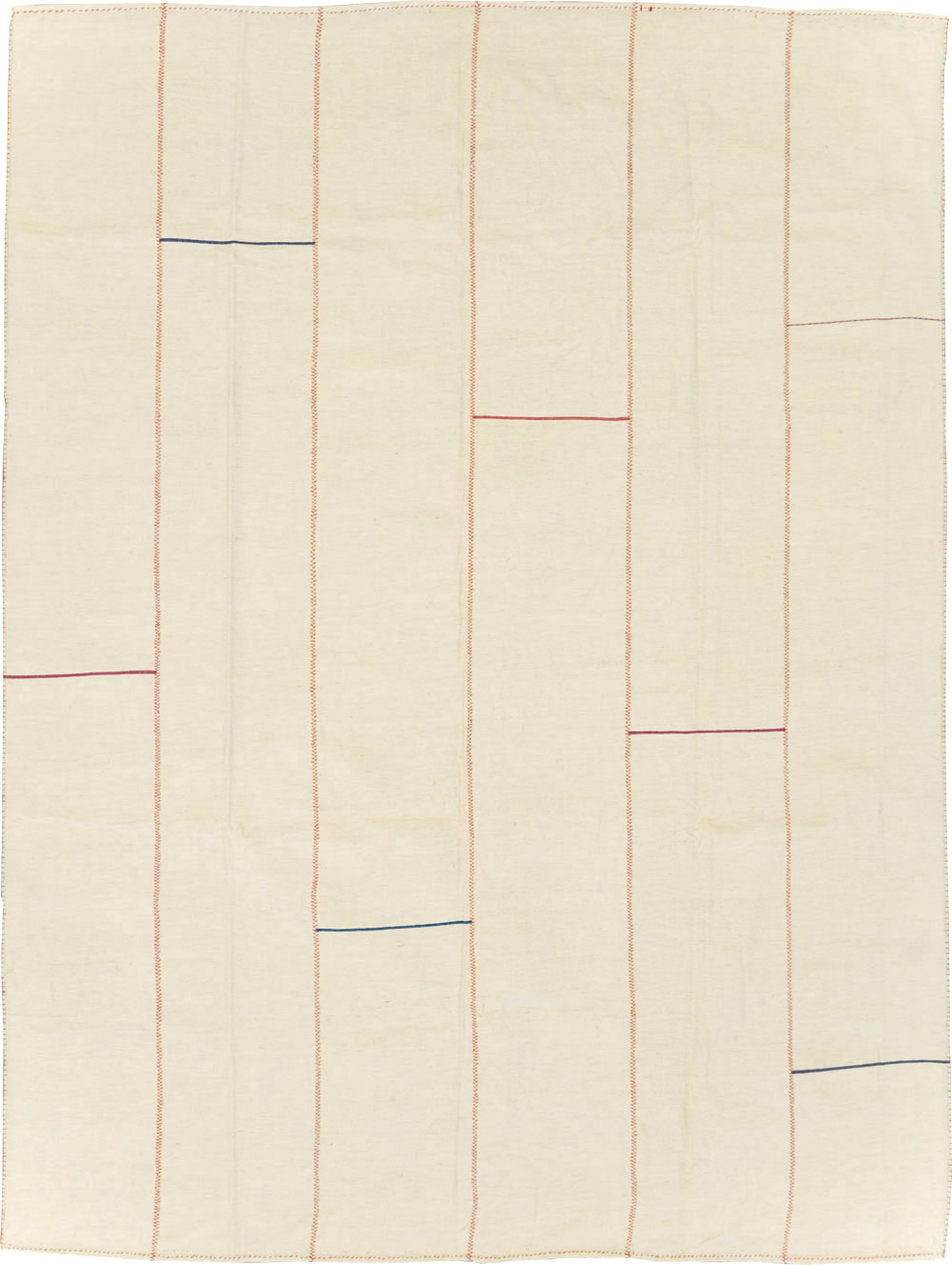 Contemporary Persian Flatweave Kilim Accent Rug, No.28376 - Gsblank