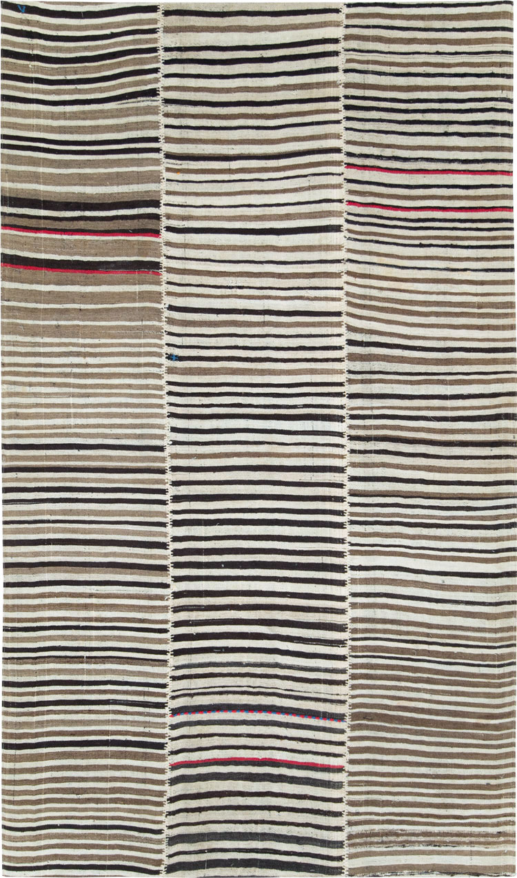 Vintage Persian Flatweave Kilim Accent Rug, No.28379 - Gsblank