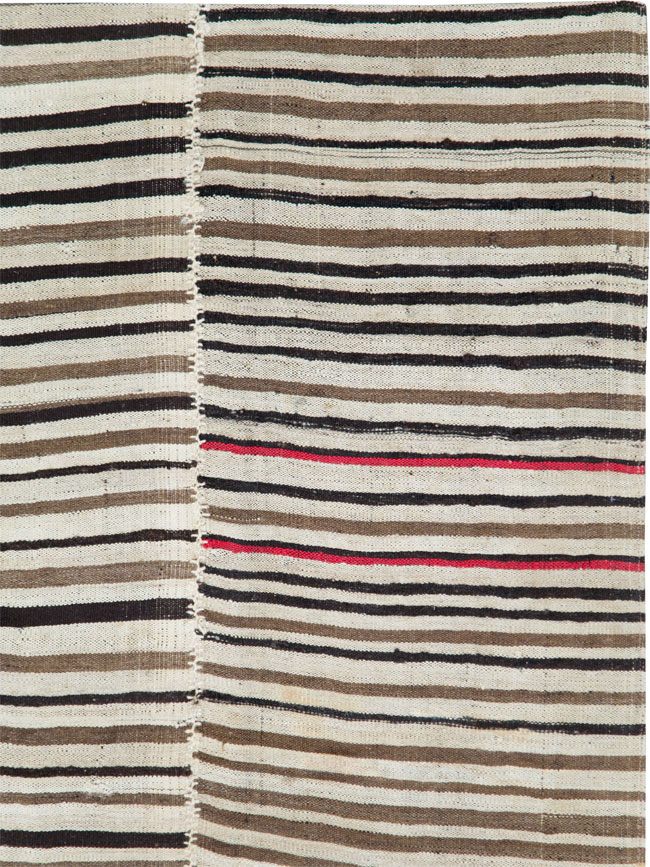 Vintage Persian Flatweave Kilim Accent Rug, No.28379 - Gsblank