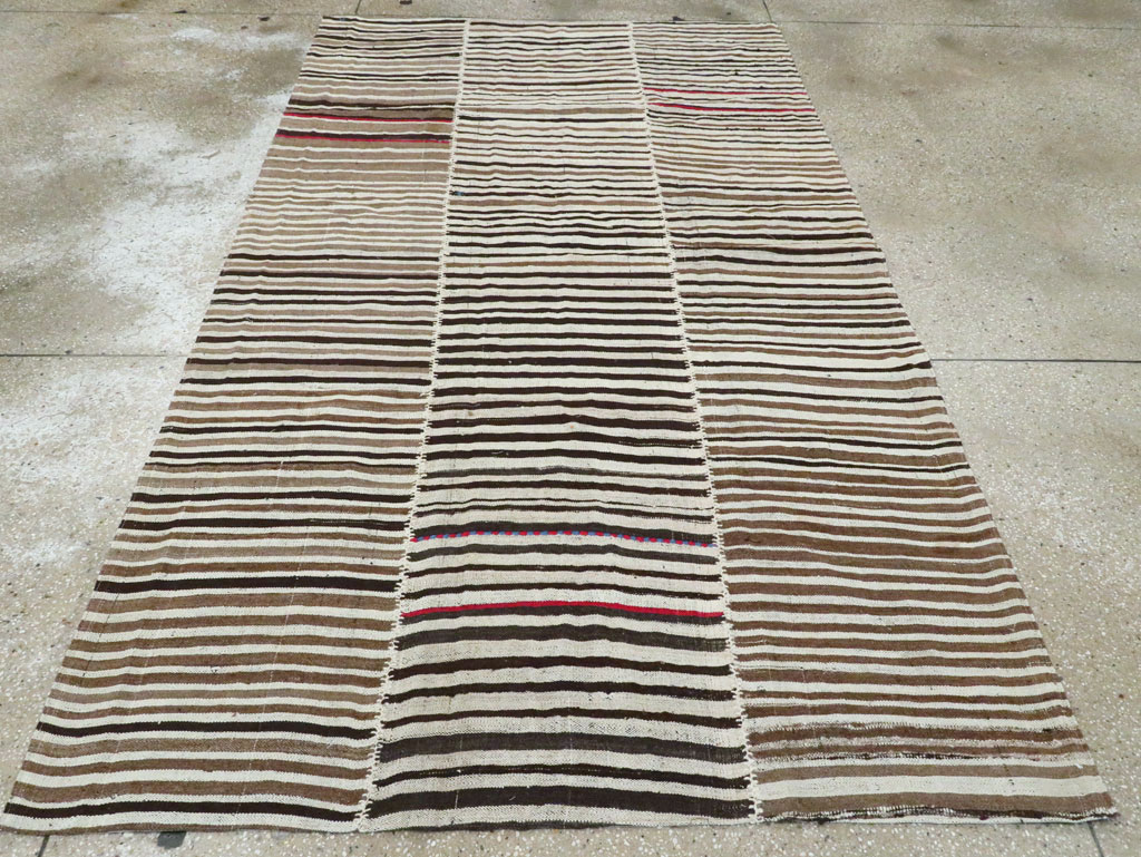 Vintage Persian Flatweave Kilim Accent Rug, No.28379 - Gsblank