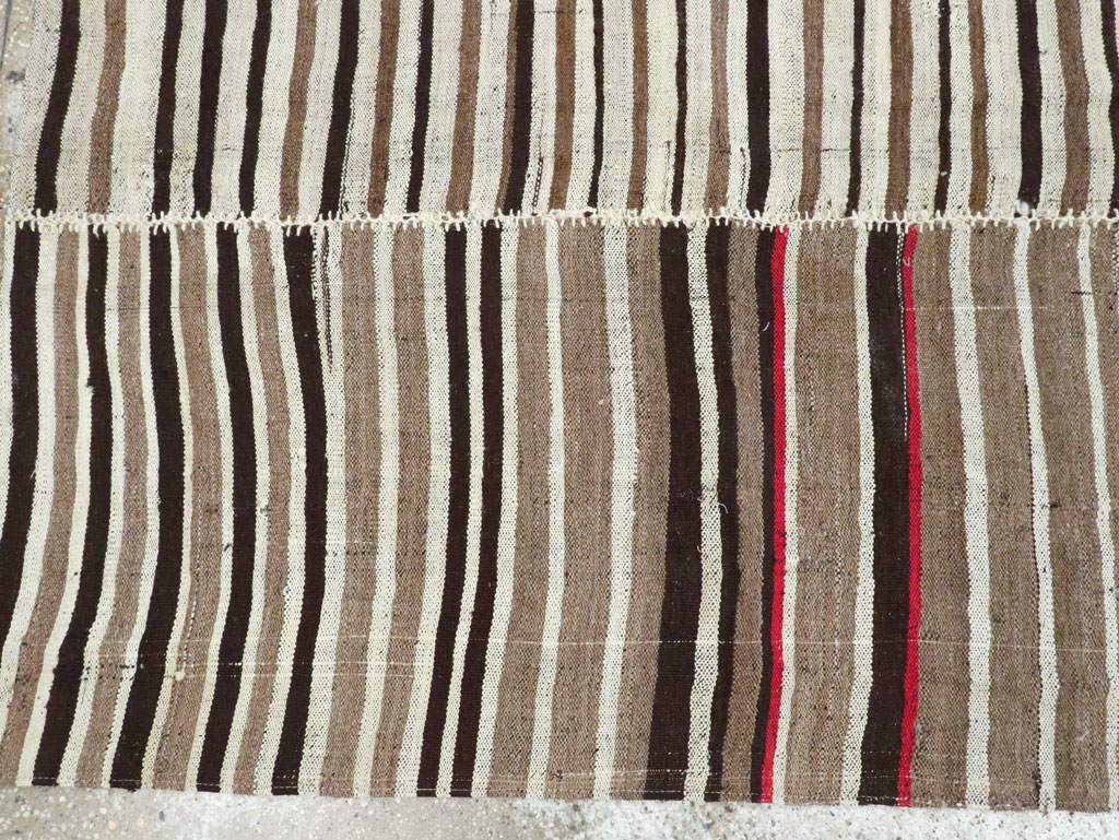 Vintage Persian Flatweave Kilim Accent Rug, No.28379 - Gsblank