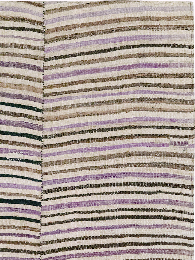 Vintage Persian Flatweave Kilim Accent Rug, No.28386 - Gsblank