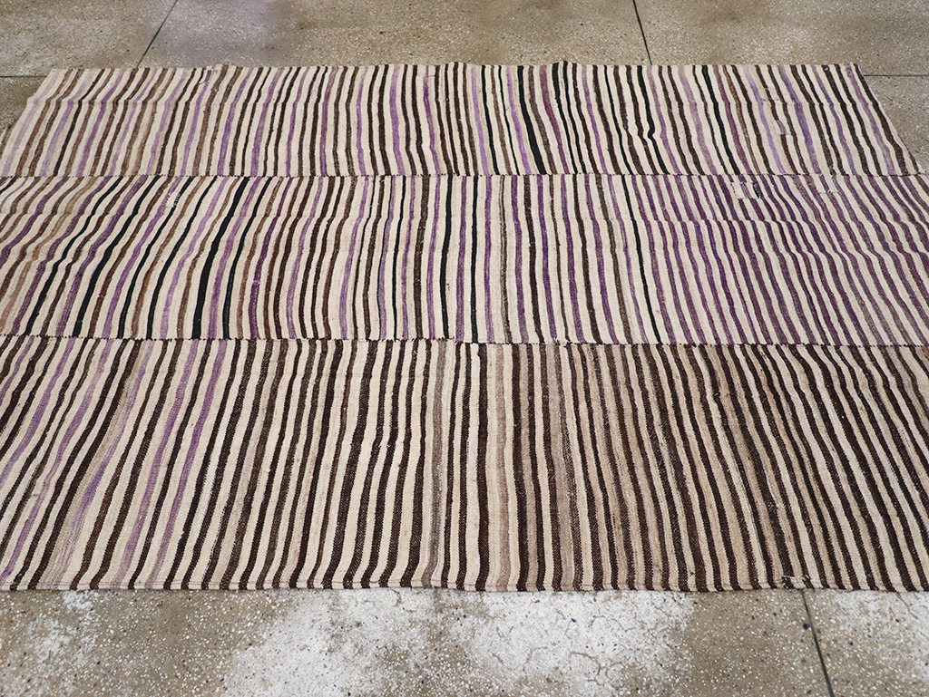 Vintage Persian Flatweave Kilim Accent Rug, No.28386 - Gsblank