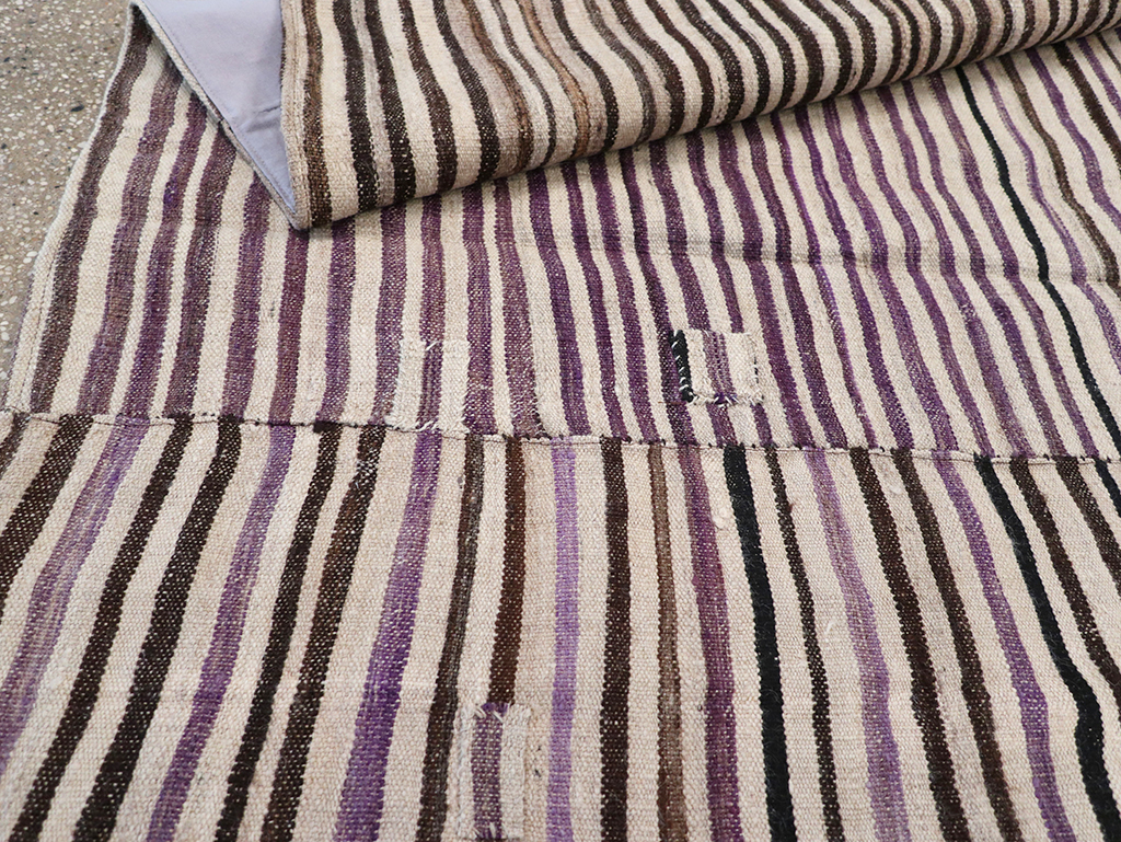 Vintage Persian Flatweave Kilim Accent Rug, No.28386 - Gsblank