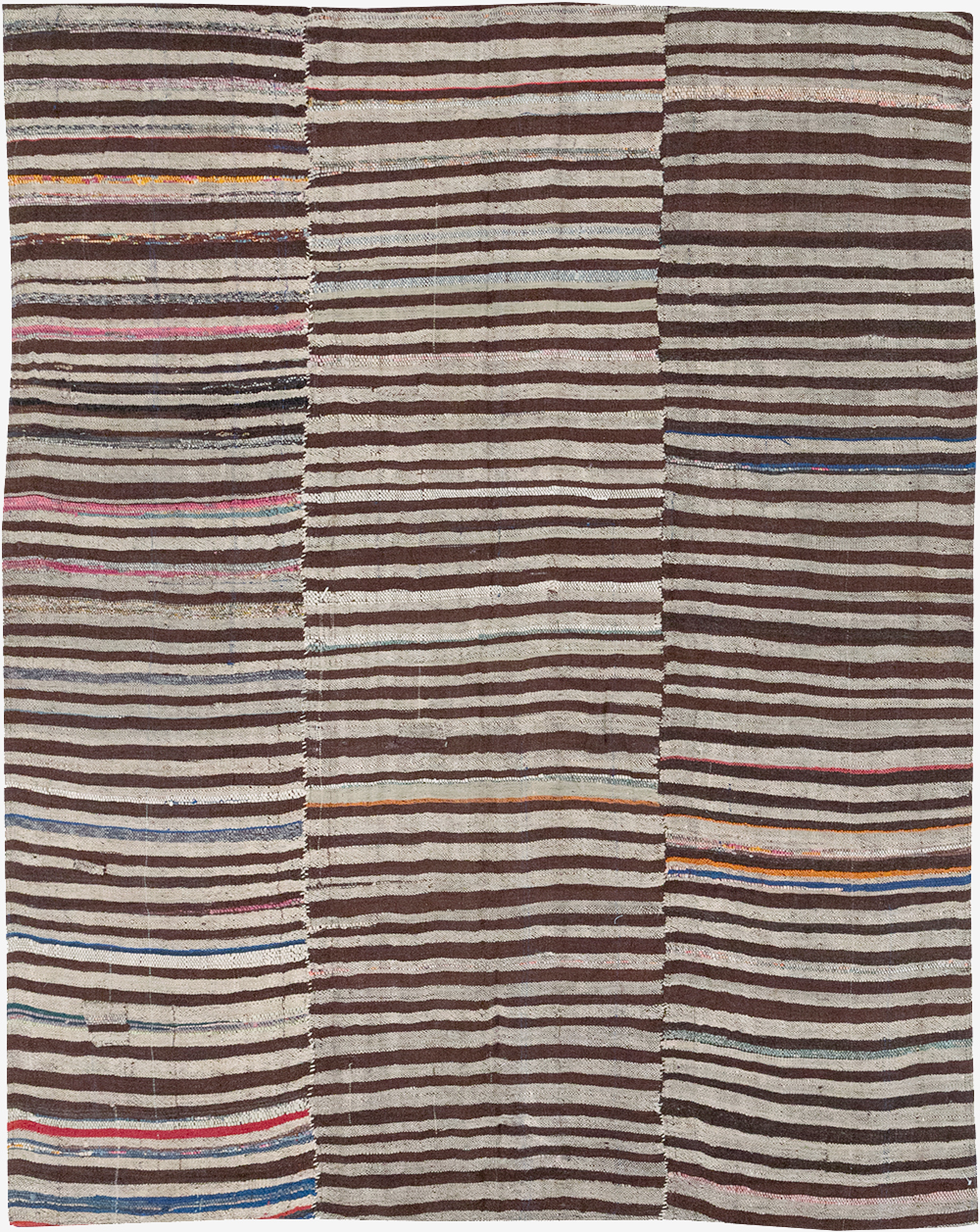 Vintage Persian Flatweave Kilim Accent Rug, No.28390 - Gsblank