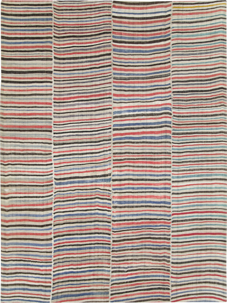 Vintage Persian Flatweave Kilim , No.28392 - Gsblank