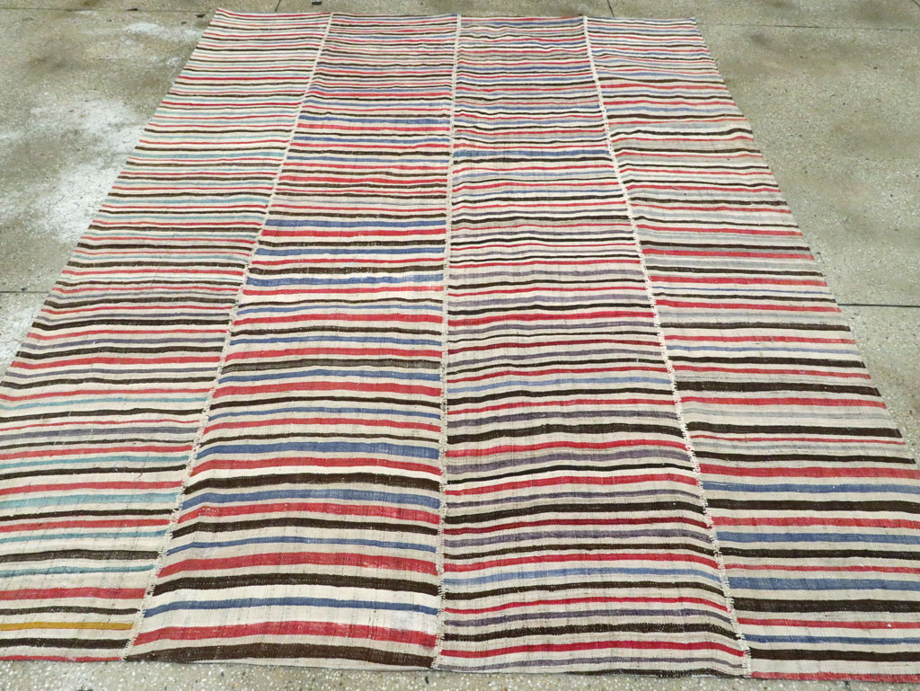 Vintage Persian Flatweave Kilim , No.28392 - Gsblank