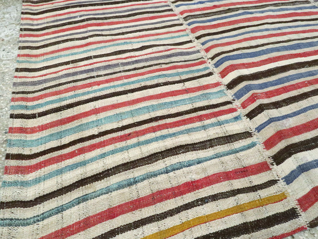 Vintage Persian Flatweave Kilim , No.28392 - Gsblank