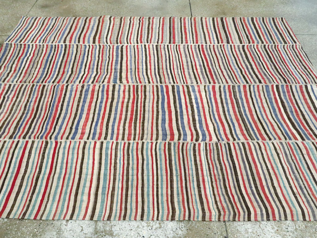 Vintage Persian Flatweave Kilim , No.28392 - Gsblank