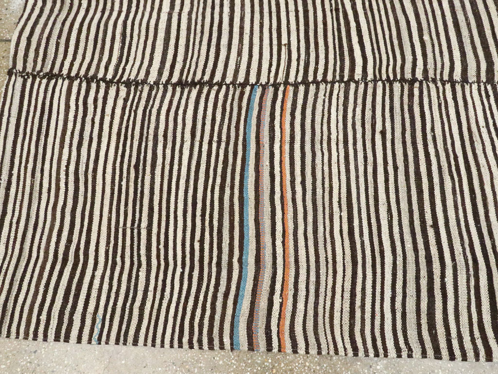 Vintage Persian Mazandaran Kilim Accent Carpet, No.28394 - Gsblank