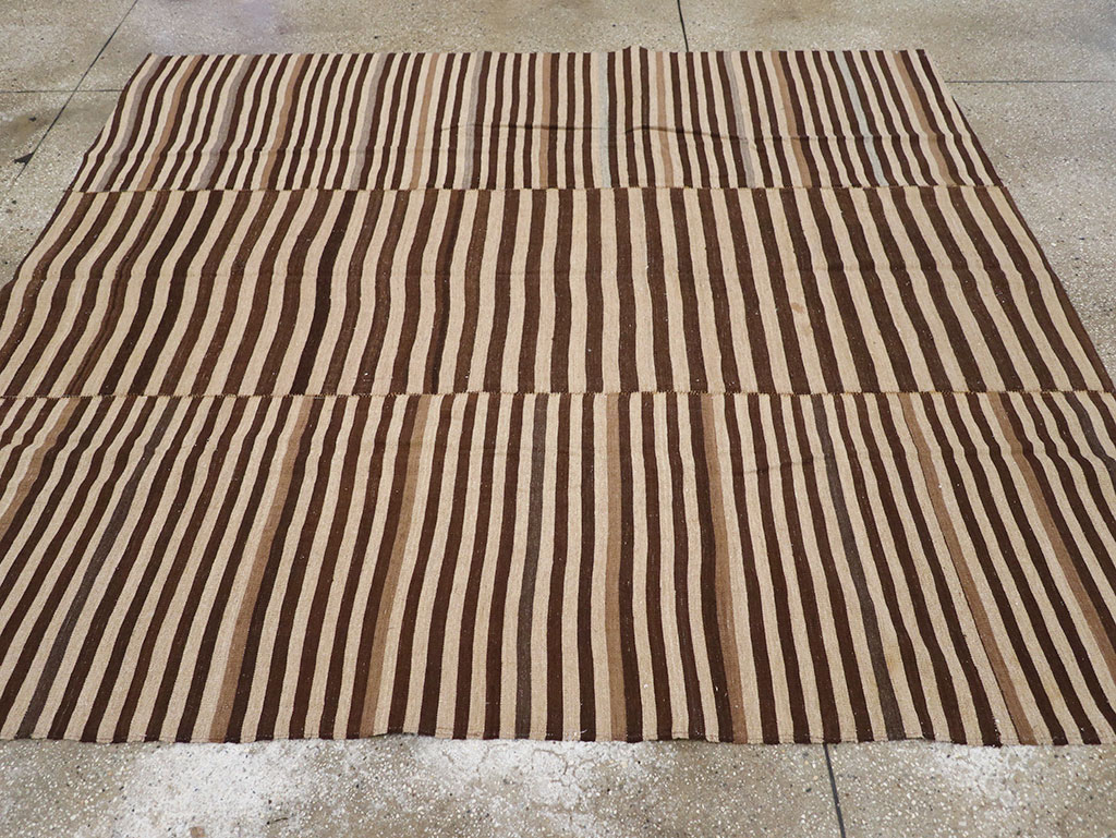 Vintage Persian Flatweave Kilim Accent Rug, No.28396 - Gsblank