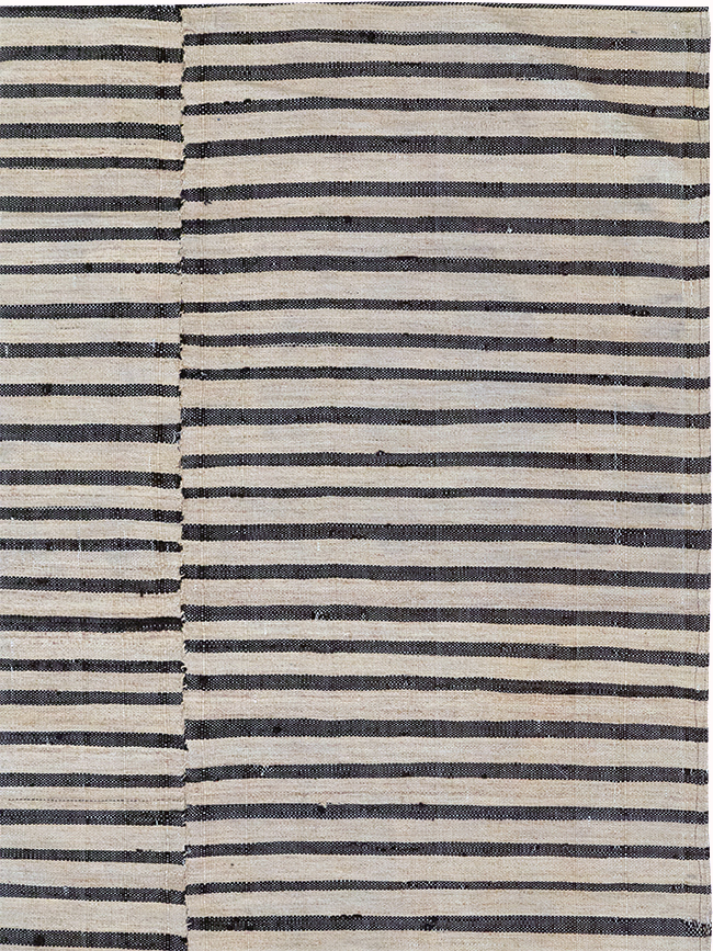 Vintage Persian Flatweave Kilim Gallery Carpet, No.28398 - Gsblank