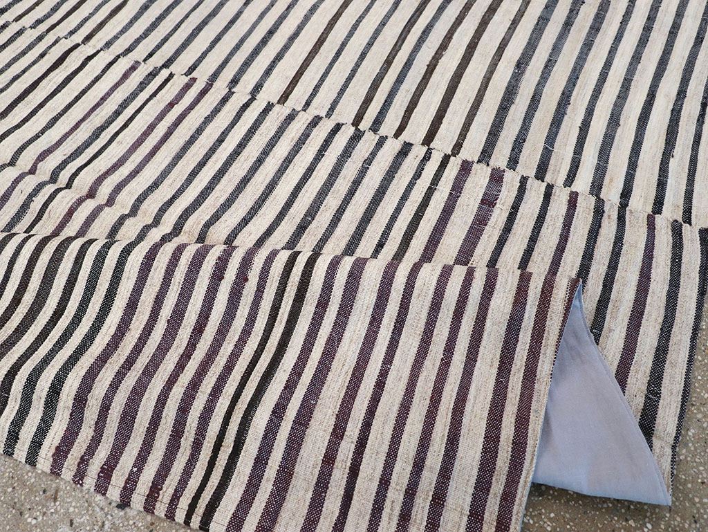 Vintage Persian Flatweave Kilim Gallery Carpet, No.28398 - Gsblank