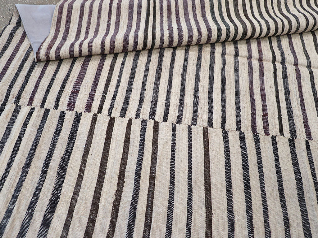 Vintage Persian Flatweave Kilim Gallery Carpet, No.28398 - Gsblank