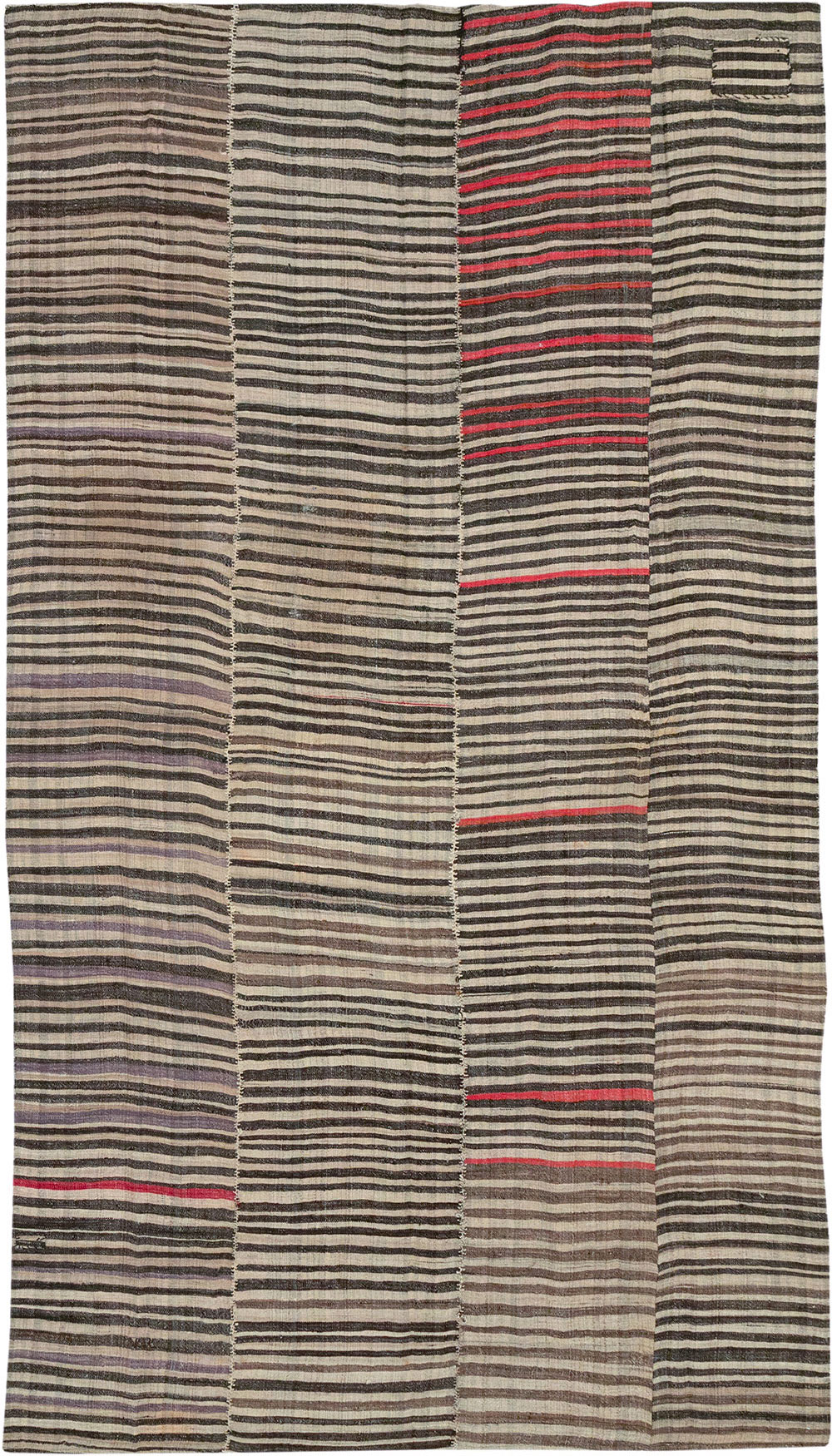Vintage Persian Flatweave Kilim Accent Carpet, No.28399 - Gsblank
