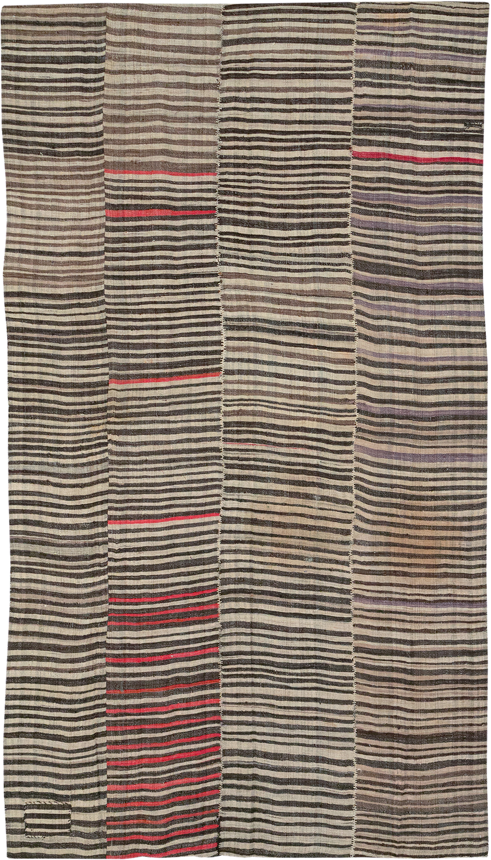 Vintage Persian Flatweave Kilim Accent Carpet, No.28399 - Gsblank