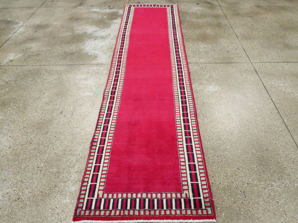 Vintage Persian Mashad Runner (Pair: 1 of 2), No.28424 - Gsblank