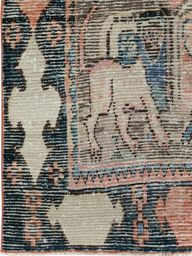 Vintage Persian Pictorial Gabbeh Accent Rug, No.28435 - Gsblank