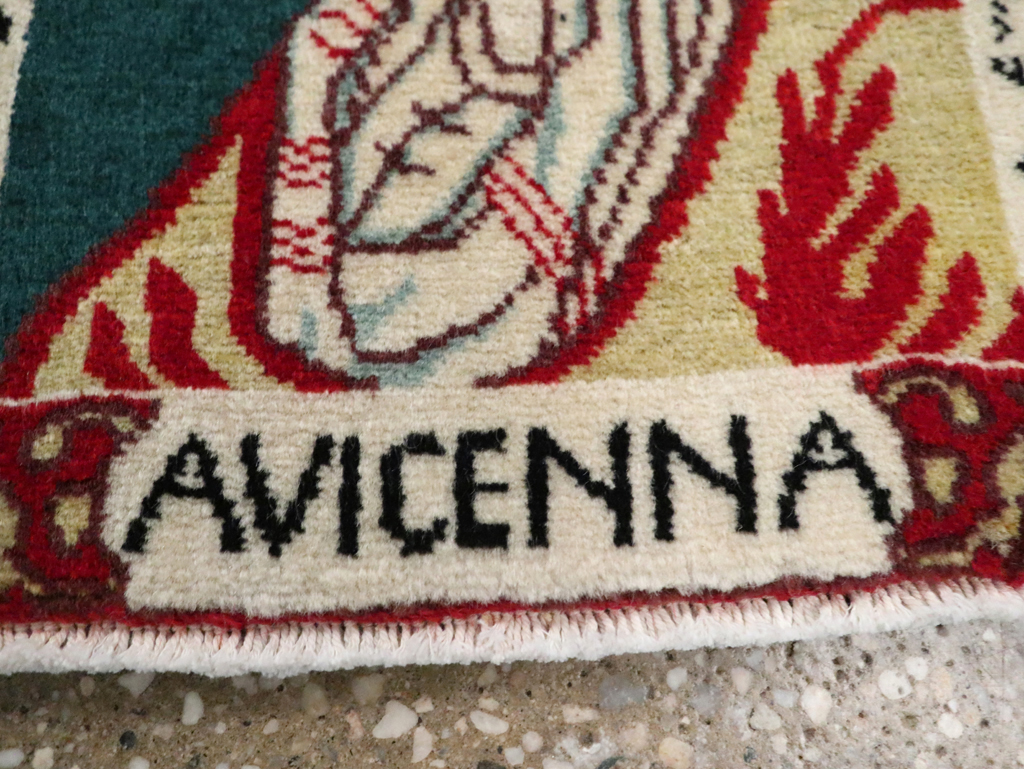 Persian Tabriz Pictorial Rug (Pair: 1 of 2), No.28440 - Gsblank