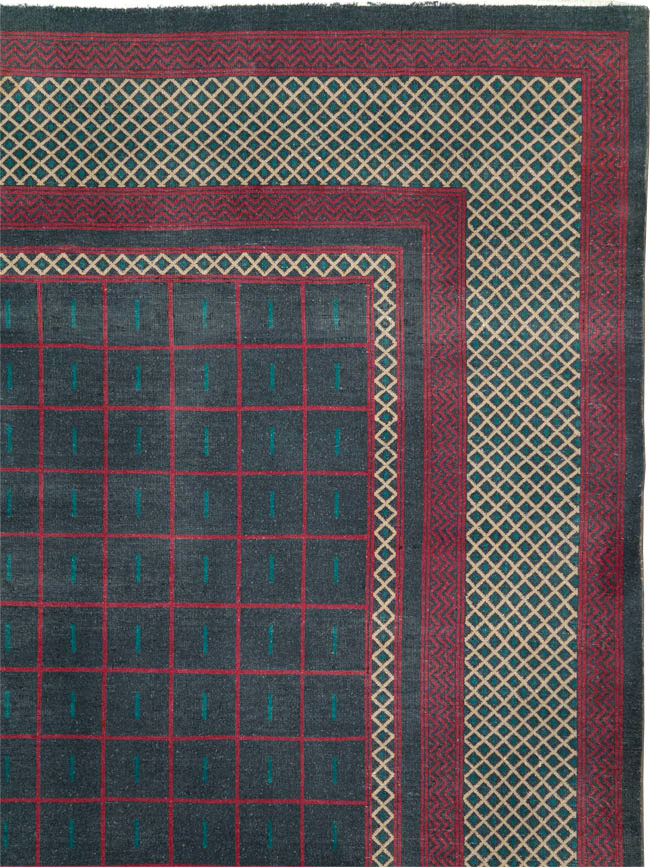 Vintage Indian Lahore Room Size Carpet, No.28450 - Gsblank