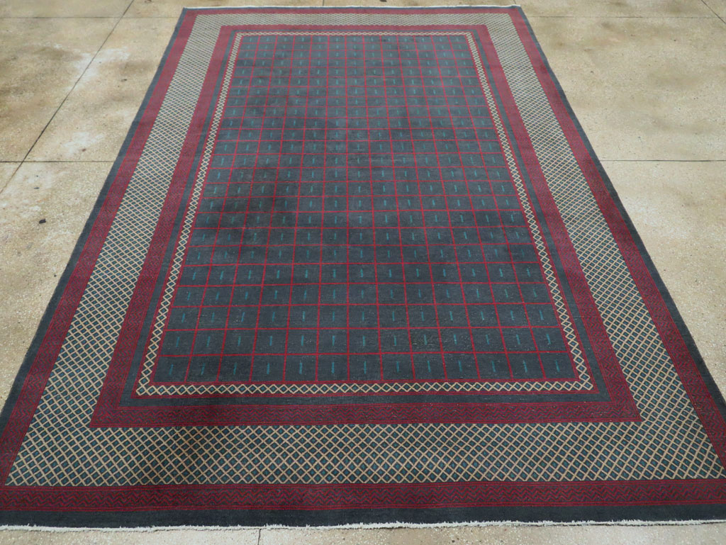 Vintage Indian Lahore Room Size Carpet, No.28450 - Gsblank