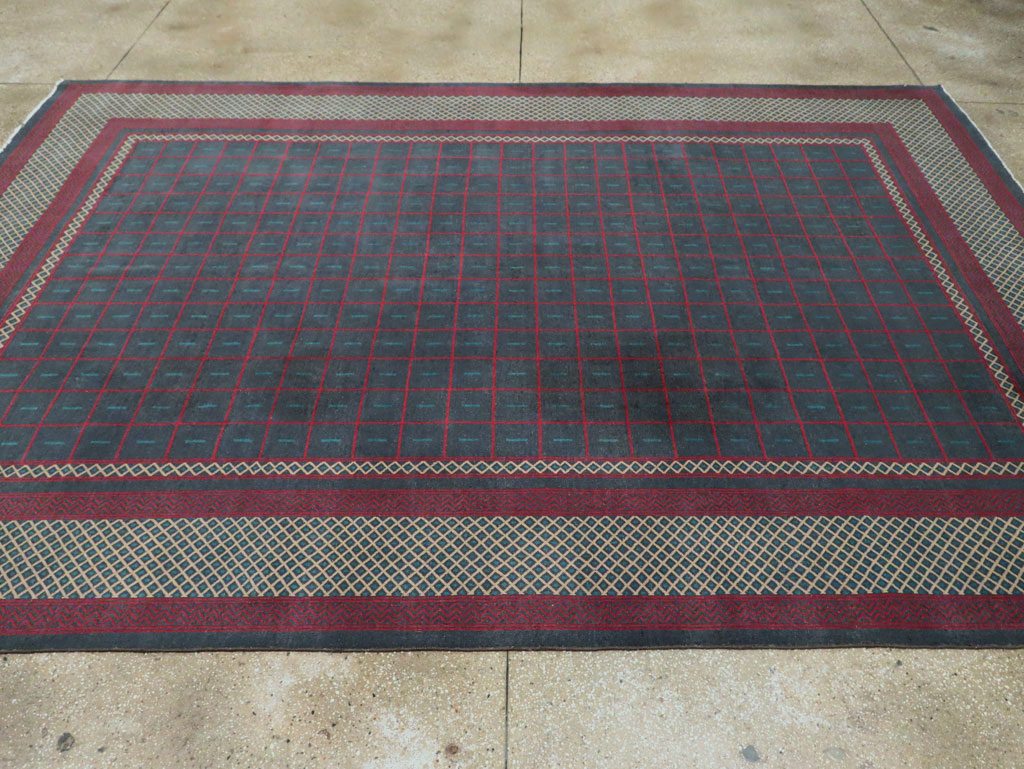 Vintage Indian Lahore Room Size Carpet, No.28450 - Gsblank