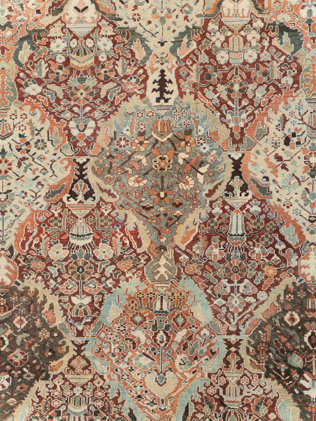 Antique Persian Bakhtiari Oversize Carpet, No.28452 - Gsblank
