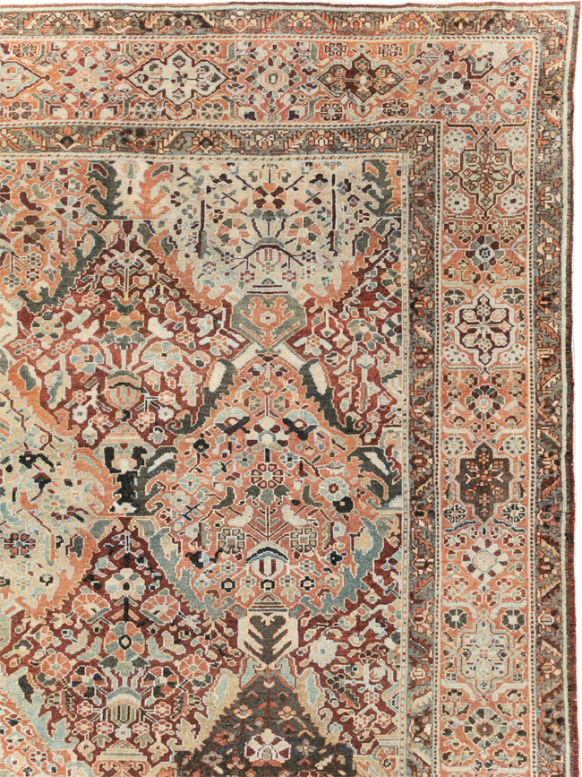 Antique Persian Bakhtiari Oversize Carpet, No.28452 - Gsblank