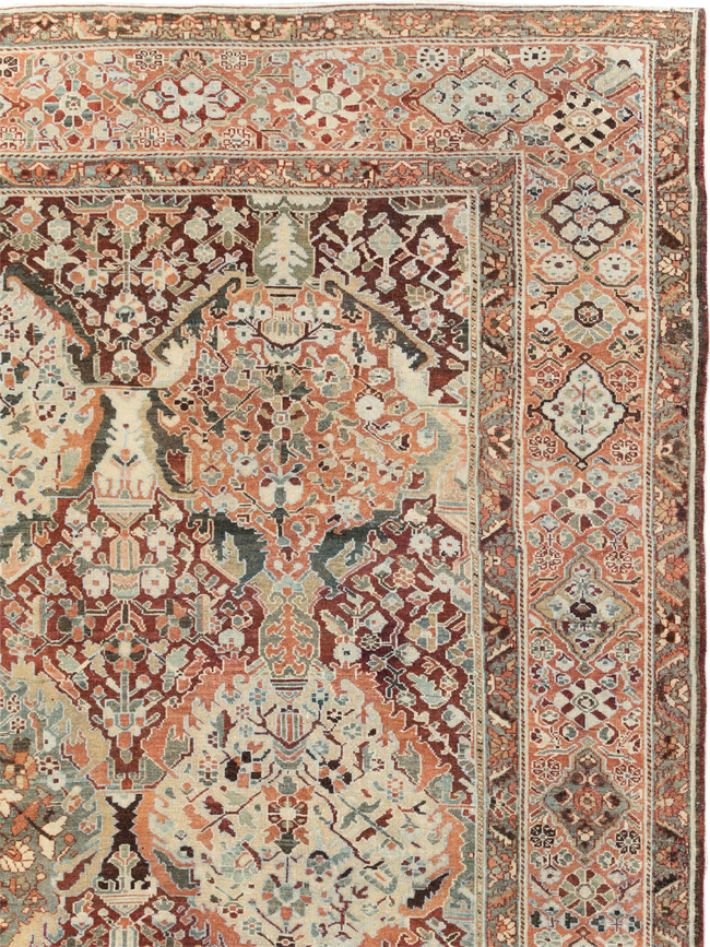Antique Persian Bakhtiari Oversize Carpet, No.28452 - Gsblank