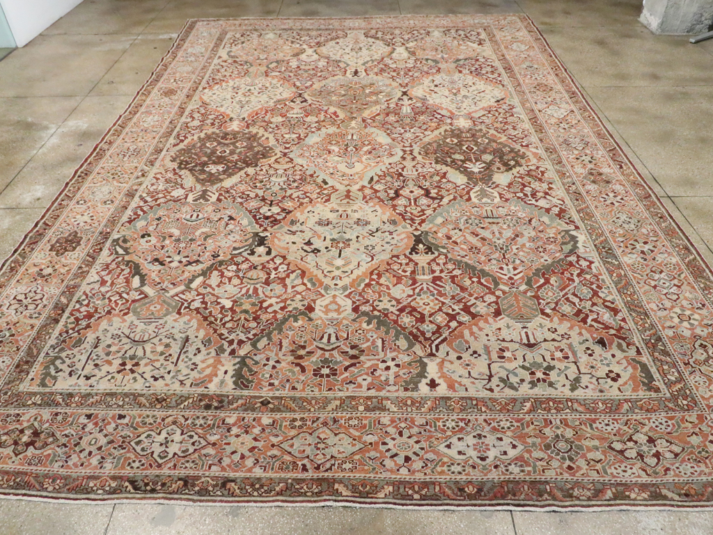Antique Persian Bakhtiari Oversize Carpet, No.28452 - Gsblank
