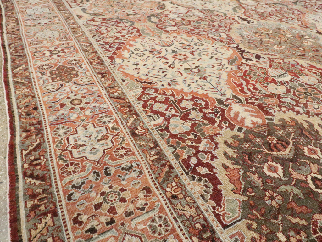 Antique Persian Bakhtiari Oversize Carpet, No.28452 - Gsblank