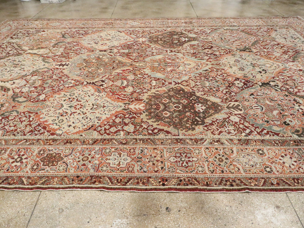 Antique Persian Bakhtiari Oversize Carpet, No.28452 - Gsblank