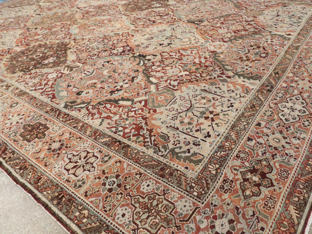 Antique Persian Bakhtiari Oversize Carpet, No.28452 - Gsblank